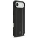 4. Etui Mercedes Leather Star Pattern Stripes MagSafe na iPhone Air - czarne