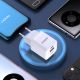 8. Ładowarka sieciowa GaN 33W PPS USB C/USB Dudao A13Pro - biała