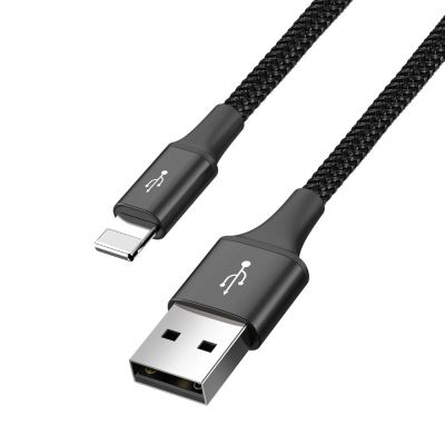 2. Baseus kabel przewód USB 4w1 2x Lightning / USB Typ C / micro USB w nylonowym oplocie 3.5A 1.2m czarny (CA1T4-A01)