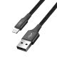2. Baseus kabel przewód USB 4w1 2x Lightning / USB Typ C / micro USB w nylonowym oplocie 3.5A 1.2m czarny (CA1T4-A01)