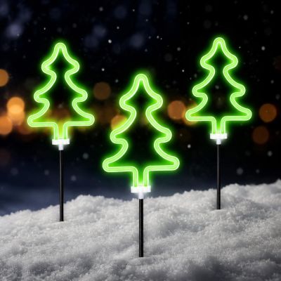 5. LAMPKI DEKORACYJNE ZEW ŚCIEŻKA STICK 3SZT CHOINKA NEON