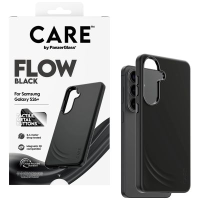 5. Etui CARE by PanzerGlass Flow Black Qi na Samsung Galaxy S26+ - czarne