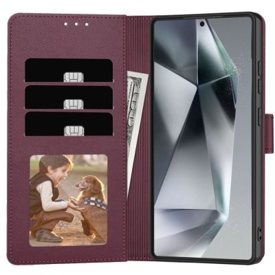 10. Etui Tech-Protect Wallet na Samsung Galaxy A57 5G - bordowe