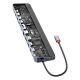 4. Baseus EliteJoy Gen2 uniwersalny HUB USB 12w1 z kablem USB-C 25cm podstawka pod notebook USB-A / USB-C / DP / HDMI / SD / TF / RJ45 / 3,5mm jack / PD 100W szary (WKSX030213)