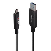 10m Kabel hybrydowy USB 3.2 Gen 1 typu A do C Lindy