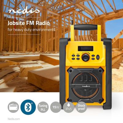 14. Nedis RDFM3100YW radio Miejsce pracy Cyfrowy Czarny, Żółty