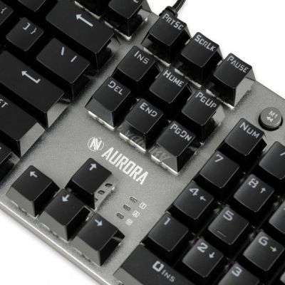 48. Klawiatura mechaniczna IBOX AURORA K-4 RGB IKGMK4 (USB; (US); kolor czarny)