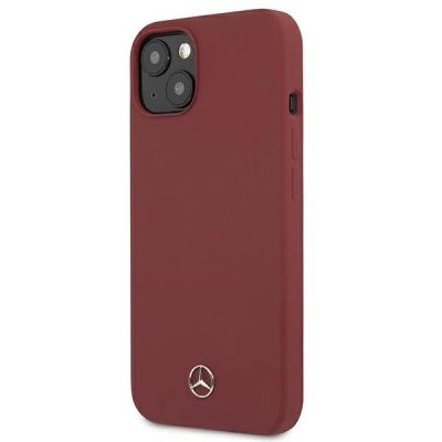2. Etui Mercedes Silicone Line na iPhone 13 - czerwone