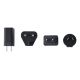5. UAG 3in1 Travel Charger - bezprzewodowa ładowarka podróżna do trzech urządzeń 15W, kompatybilna z MagSafe, kabel, wtyczki i organizer w zestawie (black/gray)