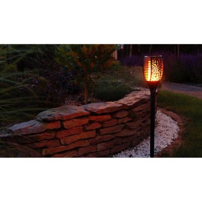 4. LAMPA SOLARNA POCHODNIA TAŃCZĄCE PŁOMYKI 10X10X79CM 36 LED