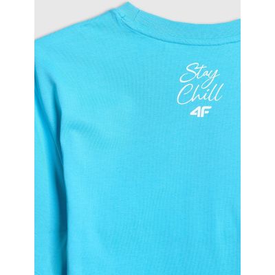 7. T-shirt regular z nadrukiem męski 4F 4FRSS26TTSHM4303-33S