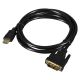 2. Kabel Lanberg CA-HDDV-10CC-0018-BK (HDMI M - DVI-D (18+1) M; 1,8m; kolor czarny)