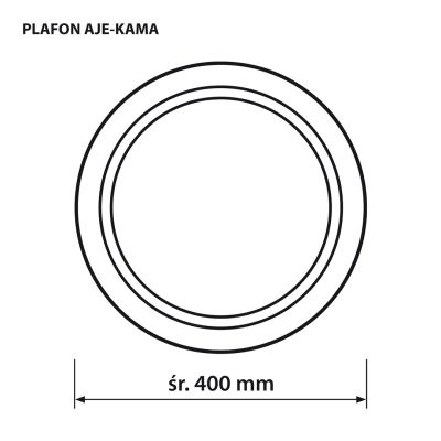 6. Plafon sufitowy LED Activejet AJE-KAMA 24W