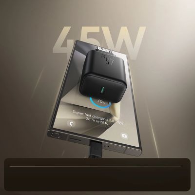 8. Ładowarka sieciowa Joyroom JR-TCG13 45W GaN do Samsung Ultra - czarna