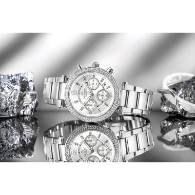 7. Zegarek Damski Giewont Sapphire Srebrny GW3380-B1