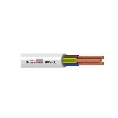 CABLE BVV-LL 3X2.5 WHITE 25M