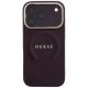 3. Etui Guess Saffiano Peony & Ring MagSafe na iPhone 17 Pro Max / 18 Pro Max - burgundowe