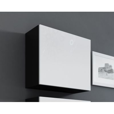 Witryna VIGO kwadrat 50/50/30 czarny/biały połysk