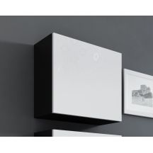 Witryna VIGO kwadrat 50/50/30 czarny/biały połysk