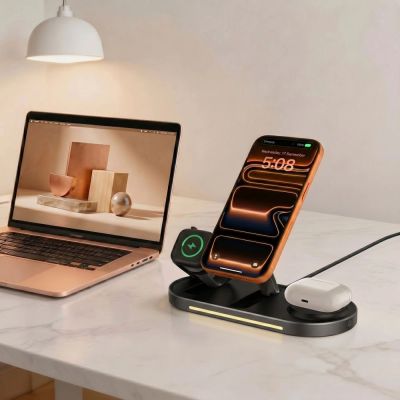 9. Ładowarka bezprzewodowa Tech-Protect A51 MagSafe 3w1 25W QI2.2 - czarna