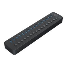 Hub Orico CT2U3-16AB 16x USB-A 3.0 z włącznikami - czarny