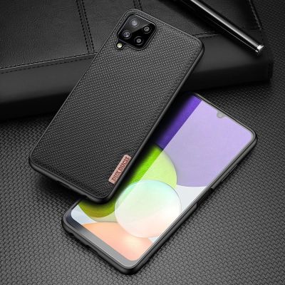 2. Dux Ducis Fino etui pokrowiec pokryty nylonowym materiałem Samsung Galaxy A22 4G czarny