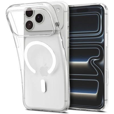 Etui Spigen Liquid Crystal MagSafe na iPhone 18 Pro / 17 Pro - przezroczysto-białe