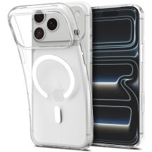 Etui Spigen Liquid Crystal MagSafe na iPhone 18 Pro / 17 Pro - przezroczysto-białe