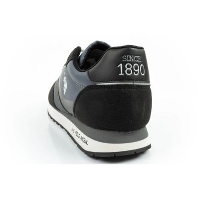 5. U.S Polo Assn buty sportowe sneakersy męskie modne wygodne szare