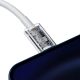 7. Kabel Baseus Superior Series USB-C / Lightning PD 20W 1 m - biały