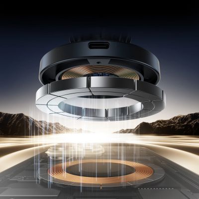 4. Uchwyt samochodowy Joyroom JR-ZS502 kompatybilny z MagSafe z ładowarką indukcyjną na kratkę nawiewu/deskę rozdzielczą - czarny