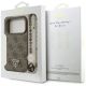 8. Etui Guess 4G Strap Triangle Logo MagSafe na iPhone 17 Pro - brązowe
