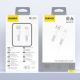 2. Kabel Dudao L25ST 5 A USB-A - USB-C z miękkim silikonowym oplotem 1 m - biały
