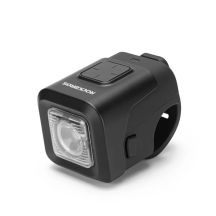 Rockbros dzwonek rowerowy z lampką 2w1 czarny
