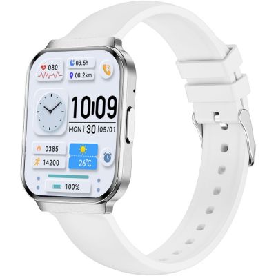 5. Smartwatch Gravity Srebrny Pasek + Bransoleta GT44-4