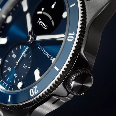 10. Zegarek Withings Scanwatch Nova -älykello, 42 mm, sininen