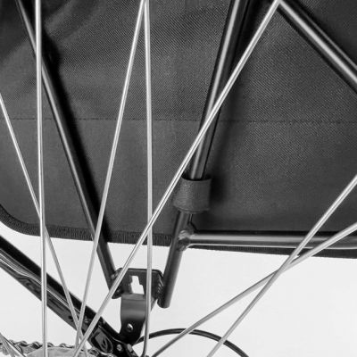 6. Wozinsky sakwa rowerowa na bagażnik podwójna 28 l czarna (WBB34BK)