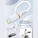 2. Kabel Dudao L25C USB-C - USB-C silikonowy 60W 1m - biały