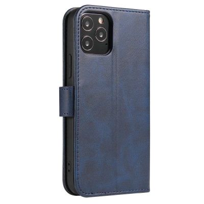 3. Magnet Case elegancki futerał etui pokrowiec z klapką i funkcją podstawki Samsung Galaxy A03s (166,5) niebieski