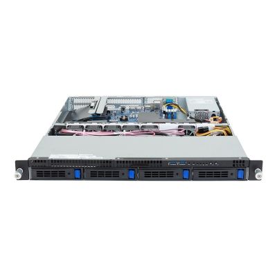 2. Platforma Gigabyte Rack (1U) R123-X00-AA01 Intel E-24XX (4x 3,5" SATA HS, 1xM.2, 2x1Gbe, IPMI, 1x400W)