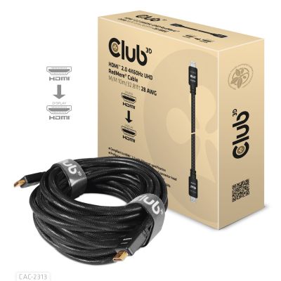 15. CLUB3D HDMI 2.0 4K60Hz RedMere cable 10m/32.8ft
