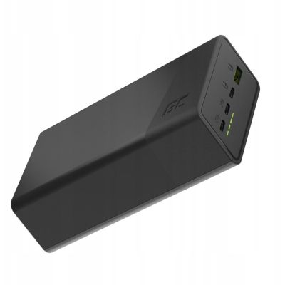 4. Powerbank Greencell PowerPlay 30 - czarny 30 000mAh, 22,5W, 4 porty