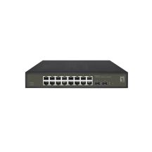 LevelOne Hilbert 18-portowy gigabitowy przełącznik Smart Lite - 16 x Gigabit RJ45 - 2 x Gigabit SFP