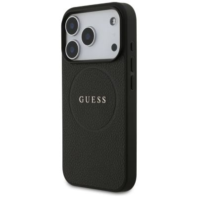 2. Etui Guess Grained Ring MagSafe do iPhone 17 Pro - czarne