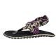 7. Gumbies - damskie japonki Slingback - BLACK SWIRLS