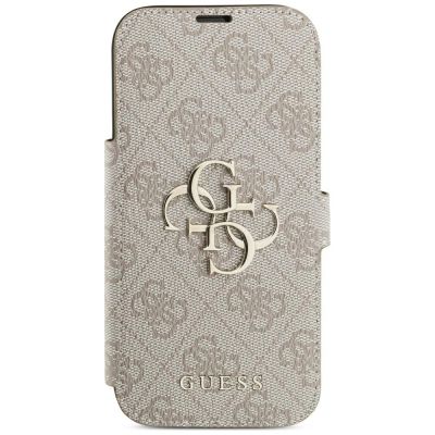 3. Etui Guess Book 4G Metal Logo na iPhone 18 Pro / 17 Pro - różowe
