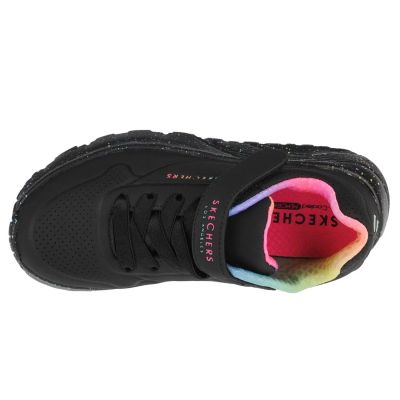 3. Skechers Uno Lite Rainbow Specks 310457L-BKMT Czarne 29