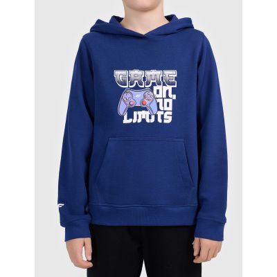 Bluza z kapturem i nadrukiem chłopieca 4F 4FJWAW26TSWSM2690-36S