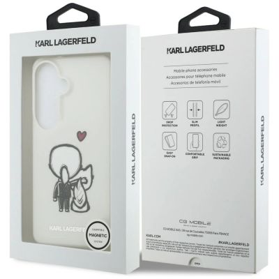 8. Etui Karl Lagerfeld IML Karl&Choupette MagSafe na Samsung Galaxy S26 - przezroczyste