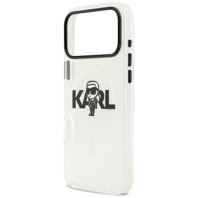 6. Etui Karl Lagerfeld IML Karl Sketch Logo MagSafe do iPhone 17 Pro Max - przezroczyste